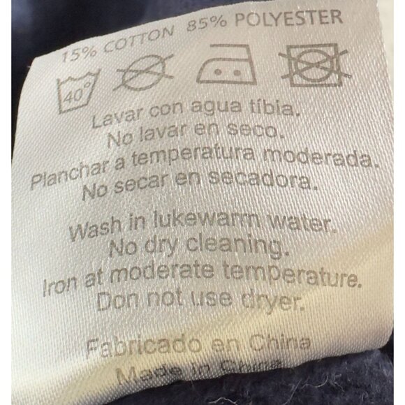 FCB Barcelona 1714 Authentic Hoodie M Navy Blue Fleece Raglan Sleeve By Ikebana - Picture 7 of 11